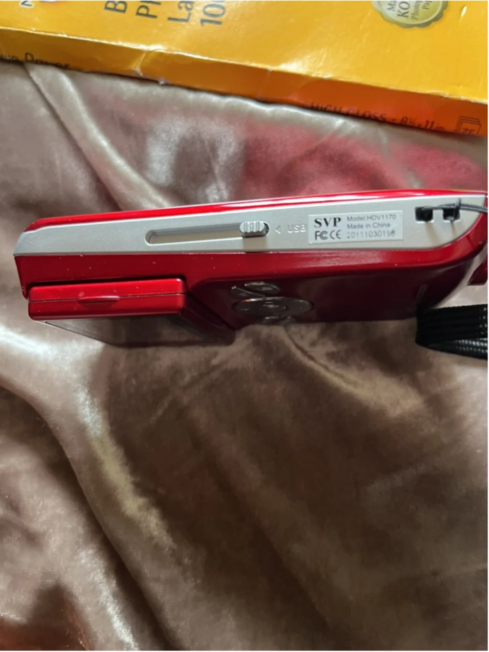 SVP DIGITAL VIDEO CAMERA - HD /red with printer paper /VIDEO/VOICE RECORDER&MORE